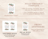 Winter Books for Baby Card | Rustic Holiday Book Request