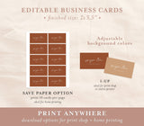 Terracotta Small Business Card | Boutique Business Card Template