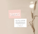 Small Business Thank You Card | Editable Thank You Card Template