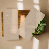 Minimalist Wedding Program Template | Printable Order of Service