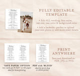Wedding Party Timeline | Printable Wedding Day Schedule