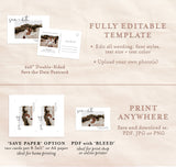 Photo Save the Date Postcard Template | Polaroid Save the Date Invite