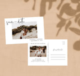Photo Save the Date Postcard Template | Polaroid Save the Date Invite