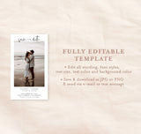 Save the Date Text Invite Template | Minimalist Save the Date