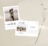 Photo Save the Date Postcard Template | Polaroid Save the Date Invite 