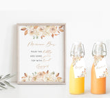 Bridal Shower Mimosa Bar Sign | Autumn Shower Mimosa Sign