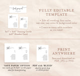 Modern Wedding Seating Chart Cards | Minimalist Wedding Table Seating Chart Cards