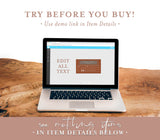 Terracotta Small Business Card | Boutique Business Card Template