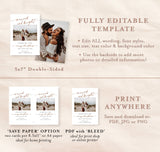 Married and Bright Christmas Card | Minimalist Christmas Photo Card