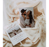 Married and Bright Christmas Card | Minimalist Christmas Photo Card