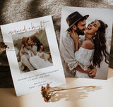 Married and Bright Christmas Card | Minimalist Christmas Photo Card