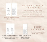 Wedding Door Hanger | Welcome Letter & Itinerary