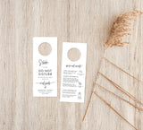 Wedding Door Hanger | Welcome Letter & Itinerary