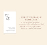 Modern Save the Date Text Invite | Minimalist Save the Date Evite