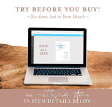 Minimalist Wedding Program Template | Printable Order of Service