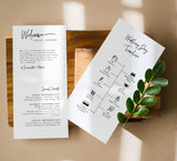 Minimalist Wedding Timeline Template | Modern Events Timeline