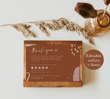 Terracotta Small Business Thank You Card | Boutique Thank You Template