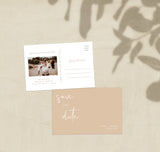 Photo Save the Date Postcard Template | Polaroid Save the Date Invite