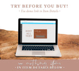 Terracotta Minimalist RSVP Card | Modern Wedding Response Card