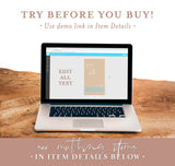 Modern Beige Save the Date Text Invite | Minimalist Save the Date Evite