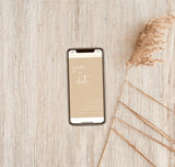 Modern Beige Save the Date Text Invite | Minimalist Save the Date Evite