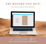 Modern Desert Save the Date Text Invite | Minimalist Save the Date Evite