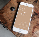 Modern Desert Save the Date Text Invite | Minimalist Save the Date Evite