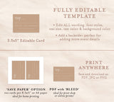 Minimalist RSVP Card | Modern Beige Wedding Response Card