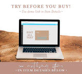 Minimalist RSVP Card | Modern Beige Wedding Response Card