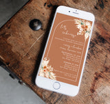 Digital Rehearsal Dinner Invitation | Modern Minimalist Wedding Rehearsal Invite