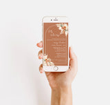 Digital Rehearsal Dinner Invitation | Modern Minimalist Wedding Rehearsal Invite