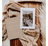 Modern Beige Wedding Bundle Template | Editable Minimalist Wedding Templates