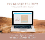 Boho Hair Tie Cards Card | Editable Hair Tie Favor Card Template