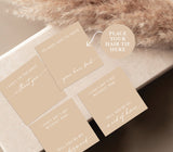 Boho Hair Tie Cards Card | Editable Hair Tie Favor Card Template