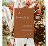 Burnt Orange Wedding Welcome Sign Template | Terracotta Wedding Welcome Poster