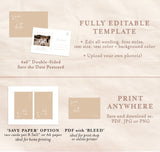 Photo Save the Date Postcard Template | Polaroid Save the Date Invite