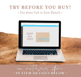 Photo Elopement Announcement | Modern Beige Photo Wedding Announcement