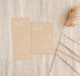 Modern Beige Wedding Bundle Template | Editable Minimalist Wedding Templates