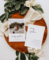 Minimalist Wedding Invitation Template | Editable Minimalist Wedding Invite