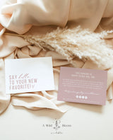 Minimalist Small Business Thank You Card | Boho Boutique Thank You Template
