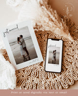 Photo Wedding Announcement | Photo Elopement Announcement