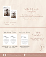 Photo Wedding Announcement | Photo Elopement Announcement