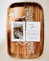 Photo Wedding Announcement | Photo Elopement Announcement