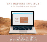 Burnt Orange Minimalist RSVP Card | Modern Wedding Response Card