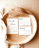 Minimalist Wedding Invitation Suite | Modern Minimalist Wedding Invite