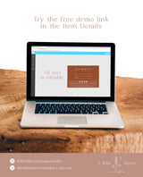 Boho Small Business Gift Certificate | Terracotta Gift Card Template