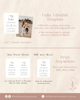 Minimalist Wedding Invitation Template | Editable Minimalist Wedding Invite