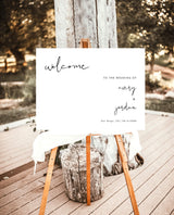 Minimalist Wedding Welcome Sign | Editable Welcome Sign Template