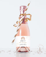 Pop When She Pops Label | Mini Champagne Bottle Label Template