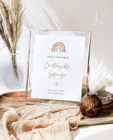 Rainbow Baby Shower Custom Sign | Gender Neutral Baby Shower Sign